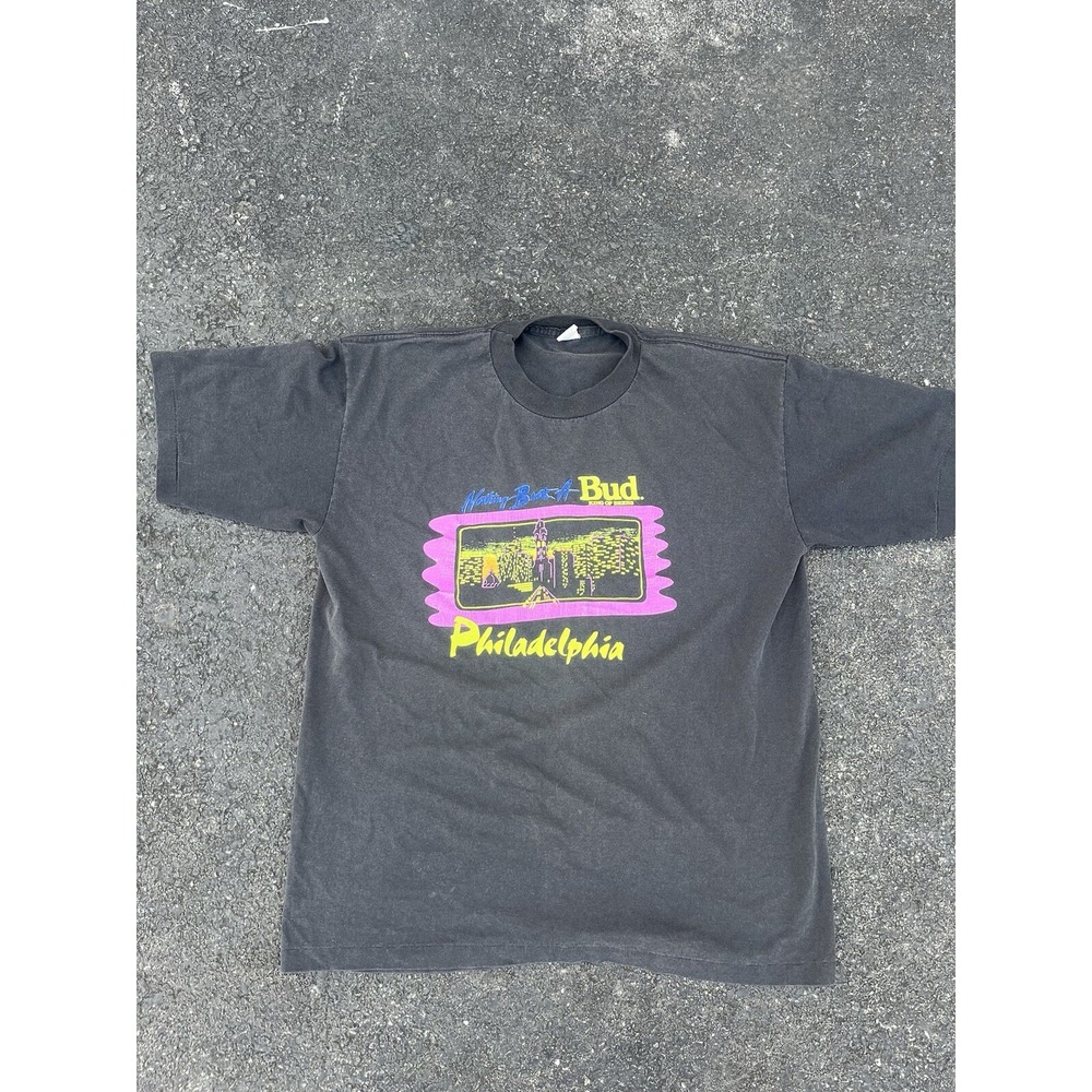 Vintage 1990s Bud Light "nothing But A BUD" Philadelphia Campaign Shirt  Size XL